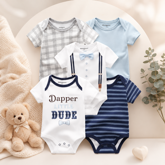 Lot de Bodys Bébé Douceur™ | Confort et Praticité au Quotidien