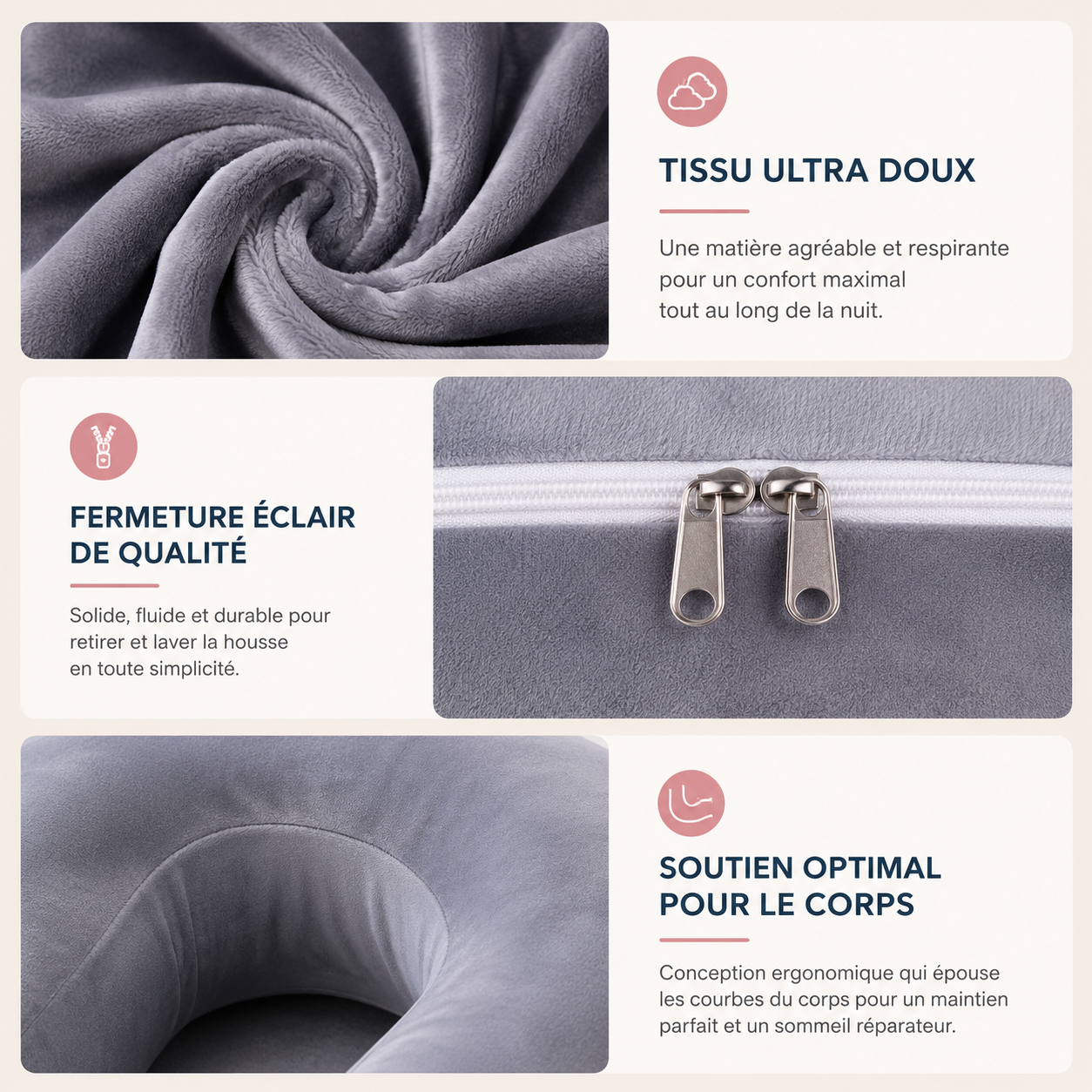 🤰 ConfortG™ | L’Oreiller de Grossesse Qui Transforme Vos Nuits