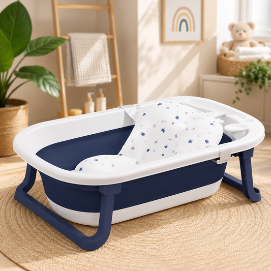 🛁 BainDoux™ | La Baignoire Pliable Qui Simplifie le Bain de Bébé
