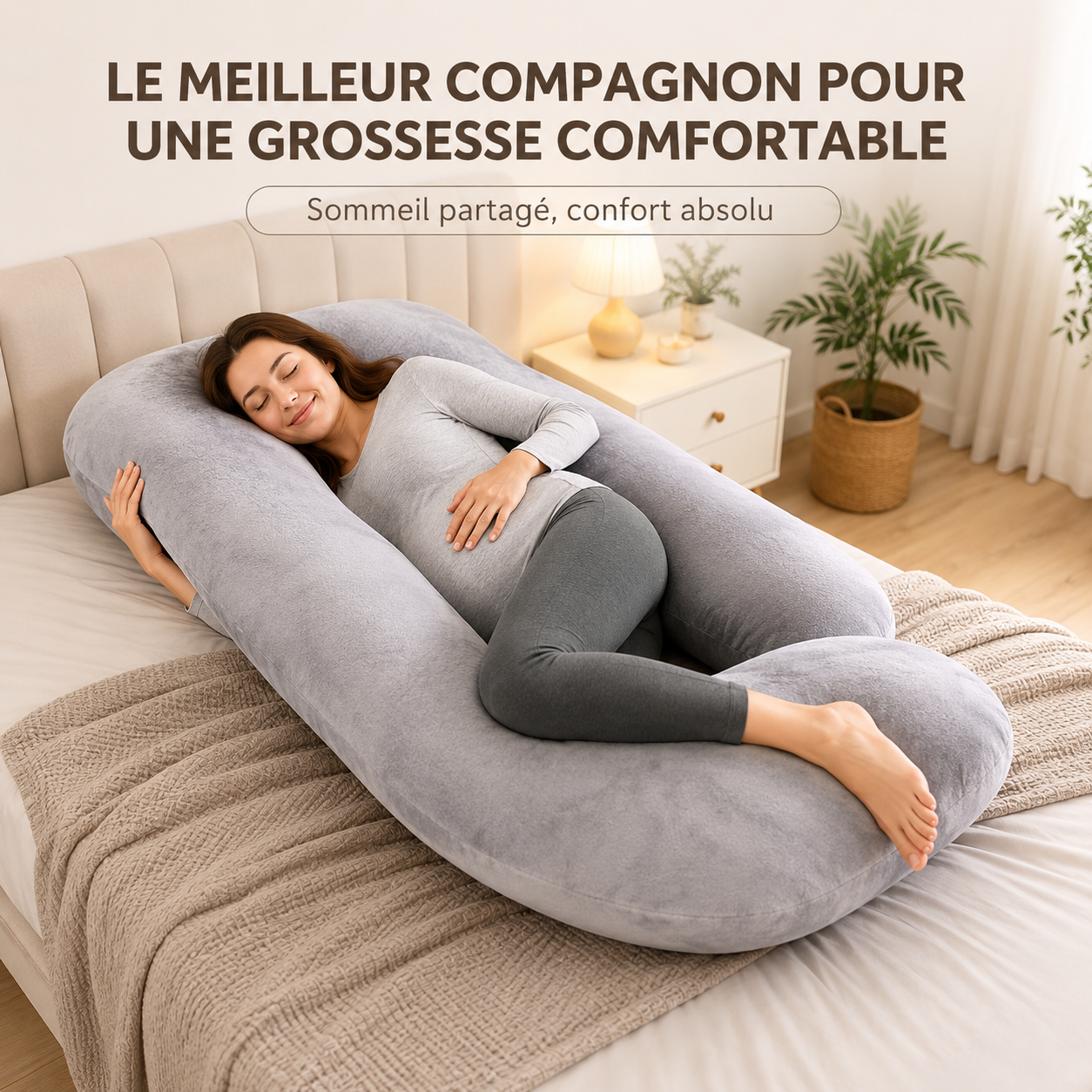 🤰 ConfortG™ | L’Oreiller de Grossesse Qui Transforme Vos Nuits