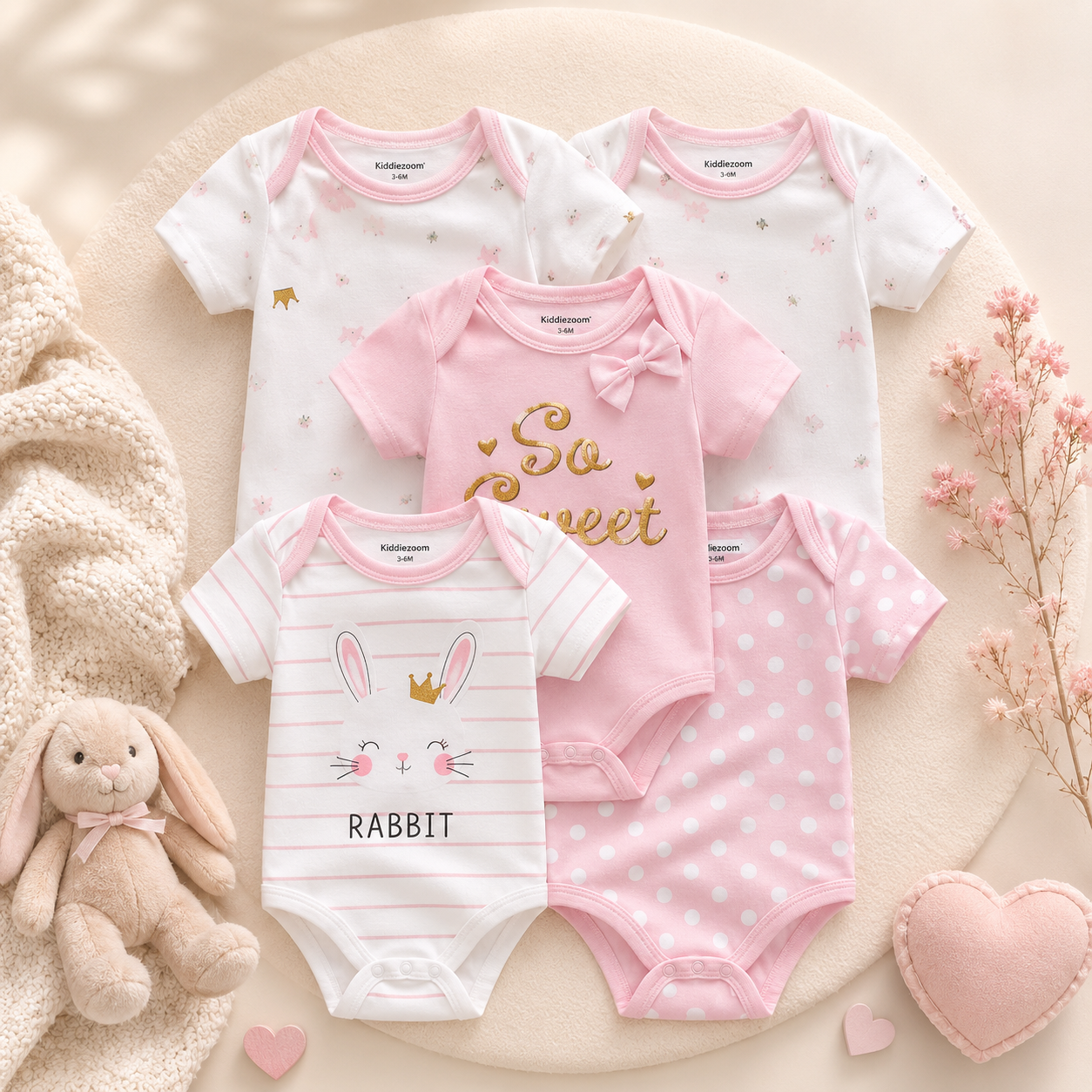 Lot de Bodys Bébé Douceur™ | Confort et Praticité au Quotidien